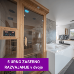 5 urno zasebno razvajanje s savno in jacuzzijem