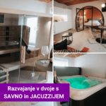 Zasebno razvajanje za dva s savno in jacuzzijem