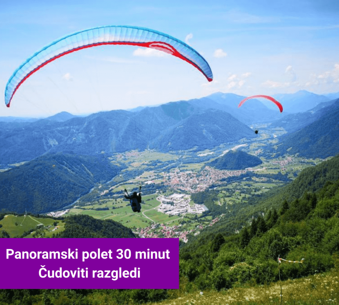 Polet z jadralnim padalom v tandemu - Niceclouds Paragliding