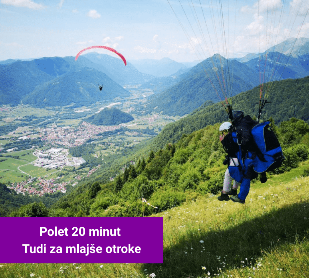 Polet z jadralnim padalom v tandemu - Niceclouds Paragliding