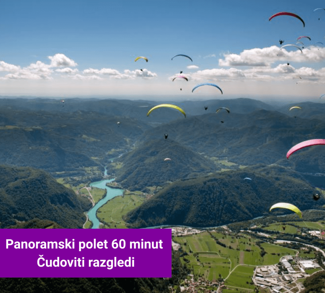Polet z jadralnim padalom v tandemu - Niceclouds Paragliding