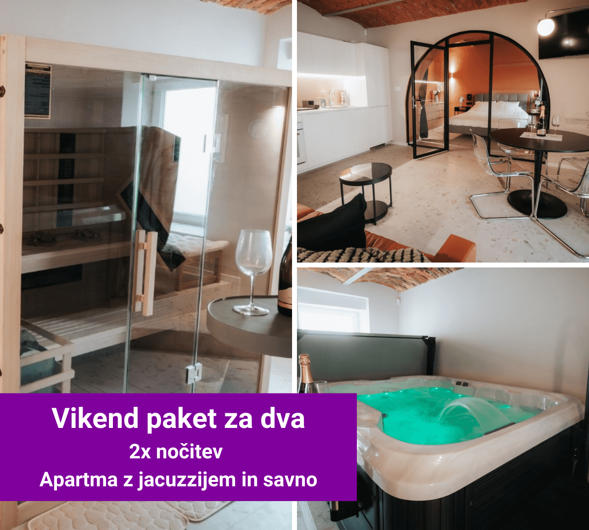 Wellness vikend paket za dva v apartmaju z jacuzzijem