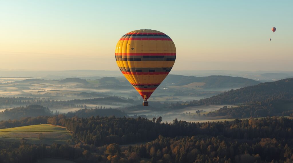 Polet z balonom za pare