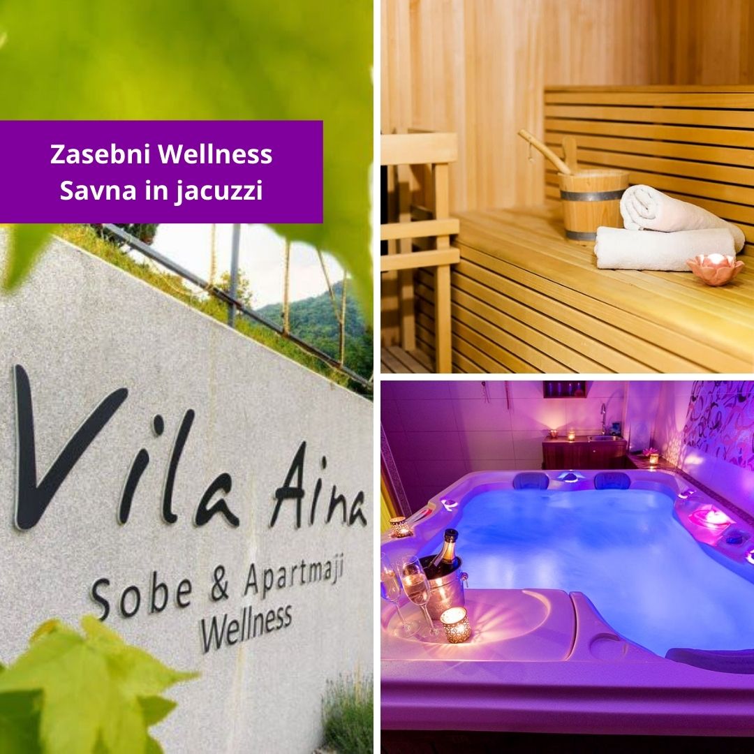 Zasebni wellness - savna in jacuzzi